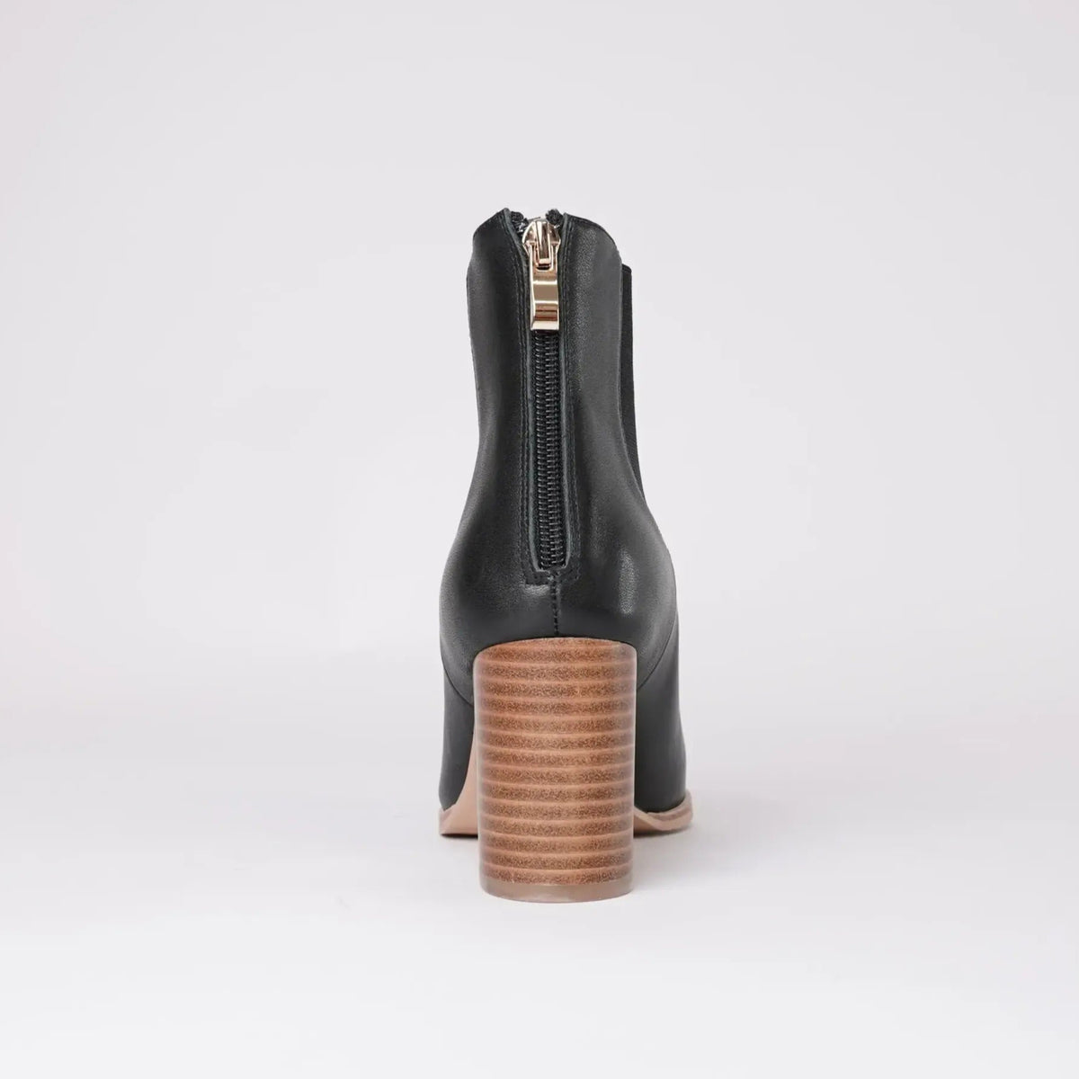 Ayer Black / Natural Leather Ankle Boots, DJANGO & JULIETTE - Shouz