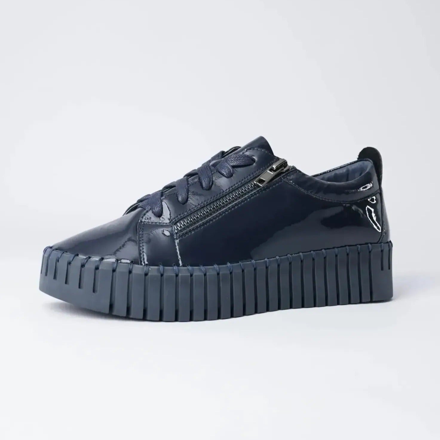 Navy platform sneakers online