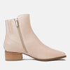 Donaldsy Nougat Leather Ankle Boots
