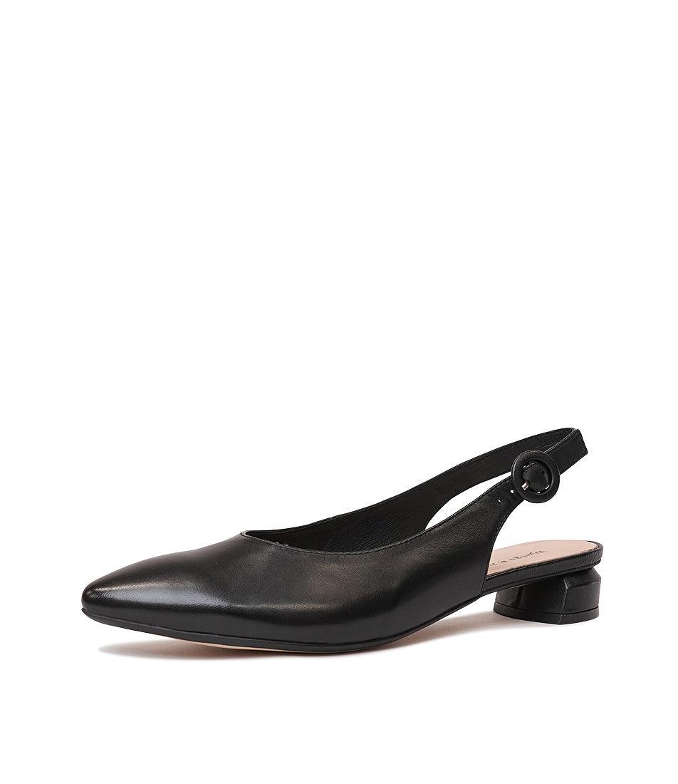 Fotini Black Leather Flats by Django & Juliette – Shouz