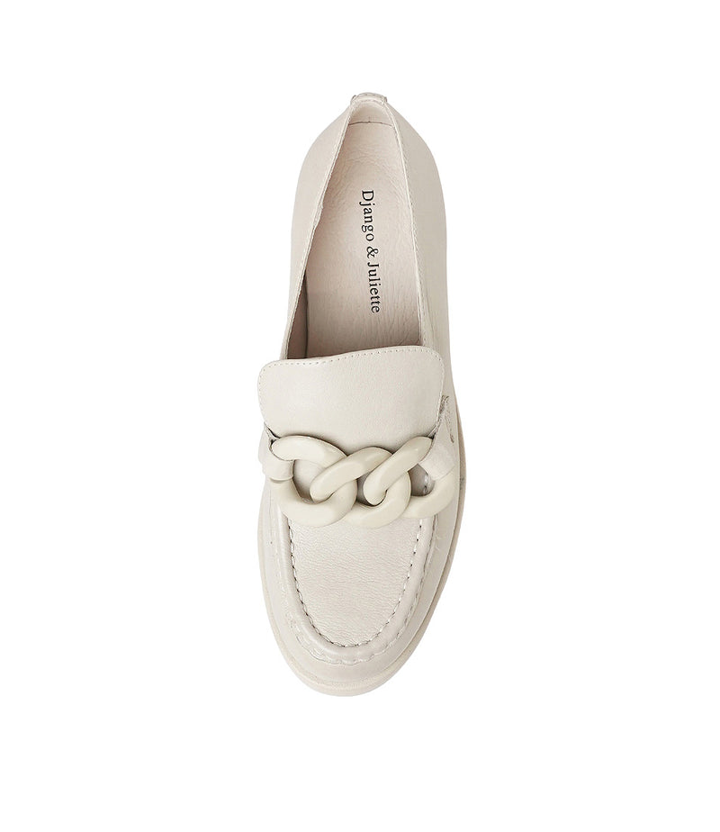 Hanini Almond Leather Loafers