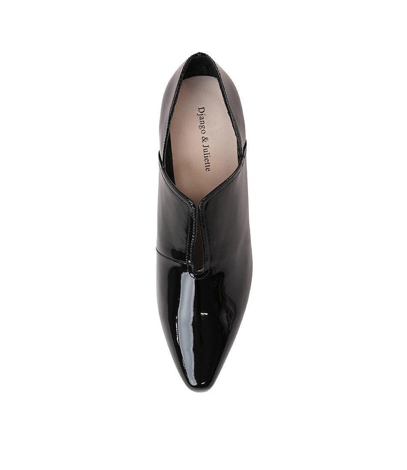 Hulan Black Patent Leather Heels - Shouz