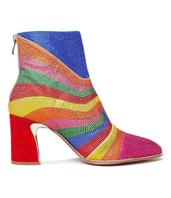 Kaxxi Bright Multi Leather Ankle Boots