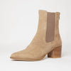 Mycah Light Choc Leather Ankle Boots