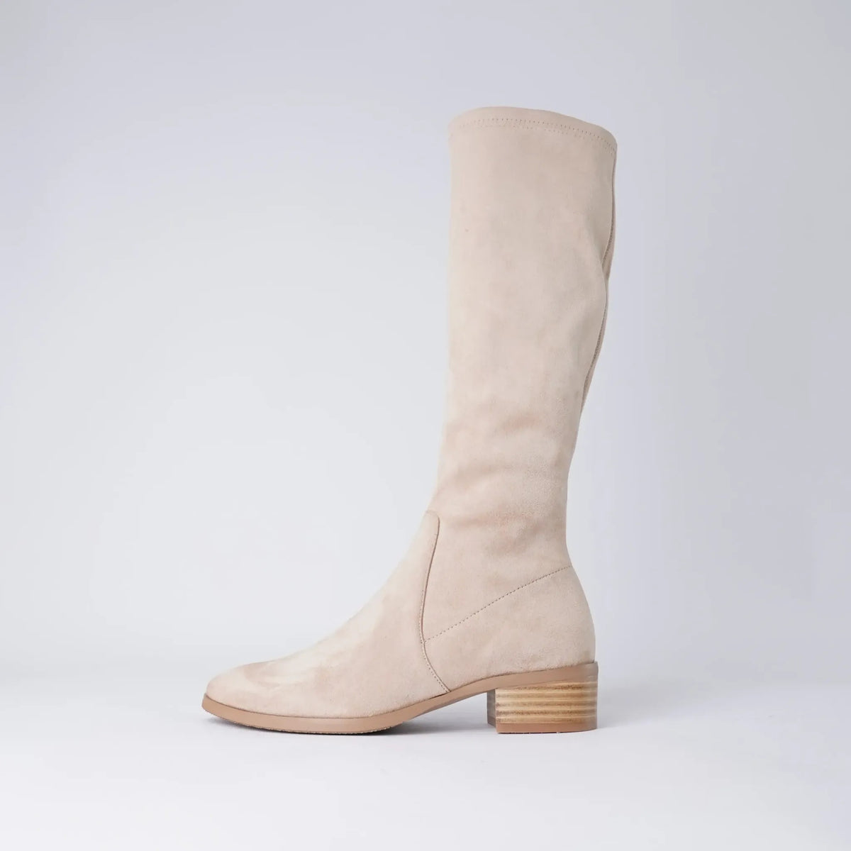 Timothie Latte Knee High Boots - Shouz