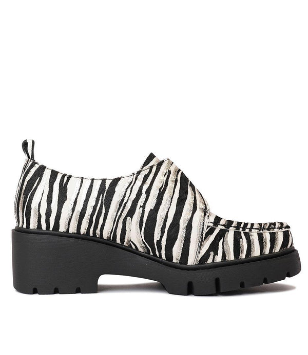 Umbers Zebra Pony Loafers - Shouz