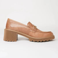 Zoey Tan Leather Loafers