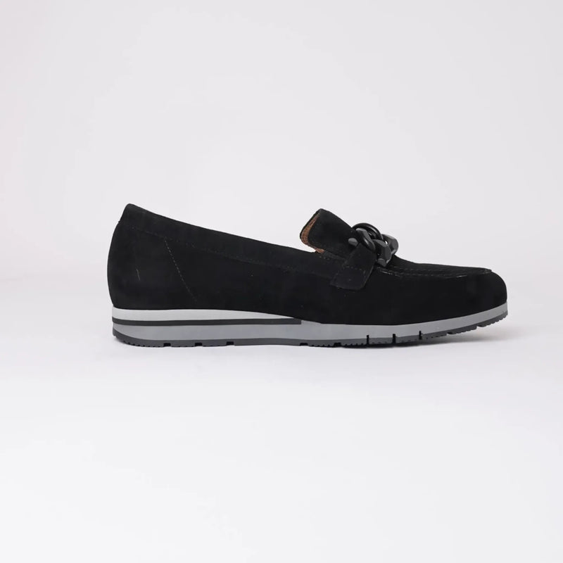 Figaro Black Suede Loafers