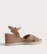 Tylar Light Choc Suede Wedges