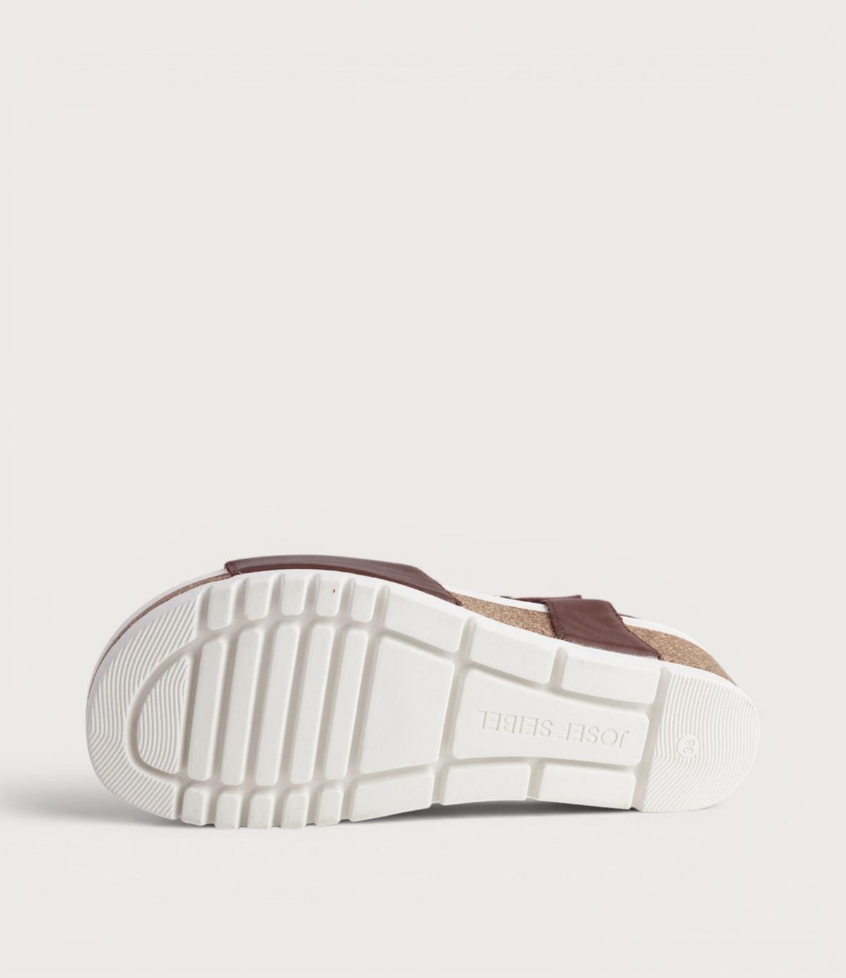 Quinn 16 Cognac Leather Wedge Sandals
