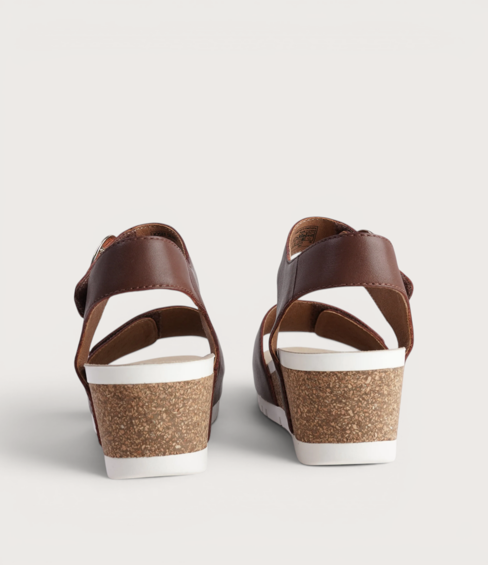 Quinn 16 Cognac Leather Wedge Sandals