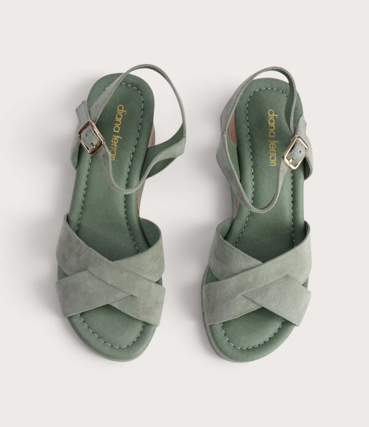 Tylar Sage Suede Wedges