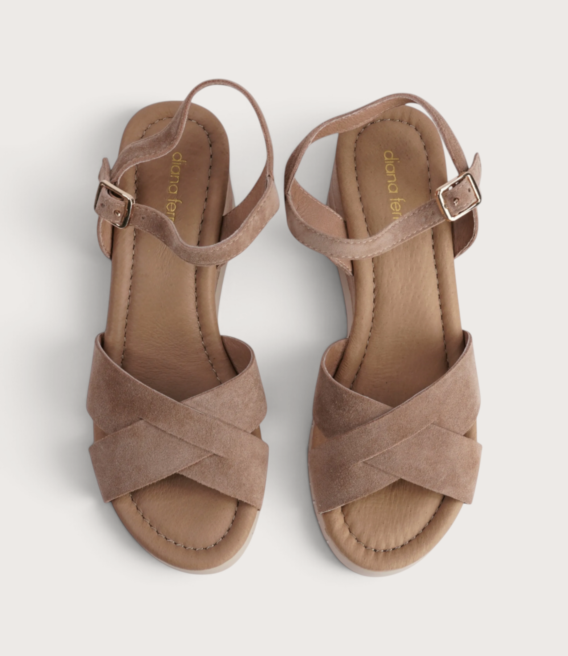 Tylar Light Choc Suede Wedges