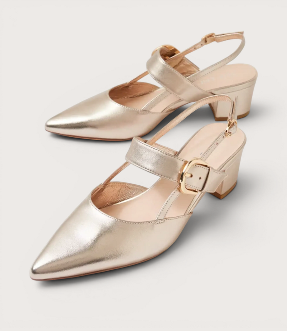 Asten Platino Leather Heels