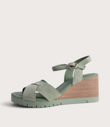 Tylar Sage Suede Wedges