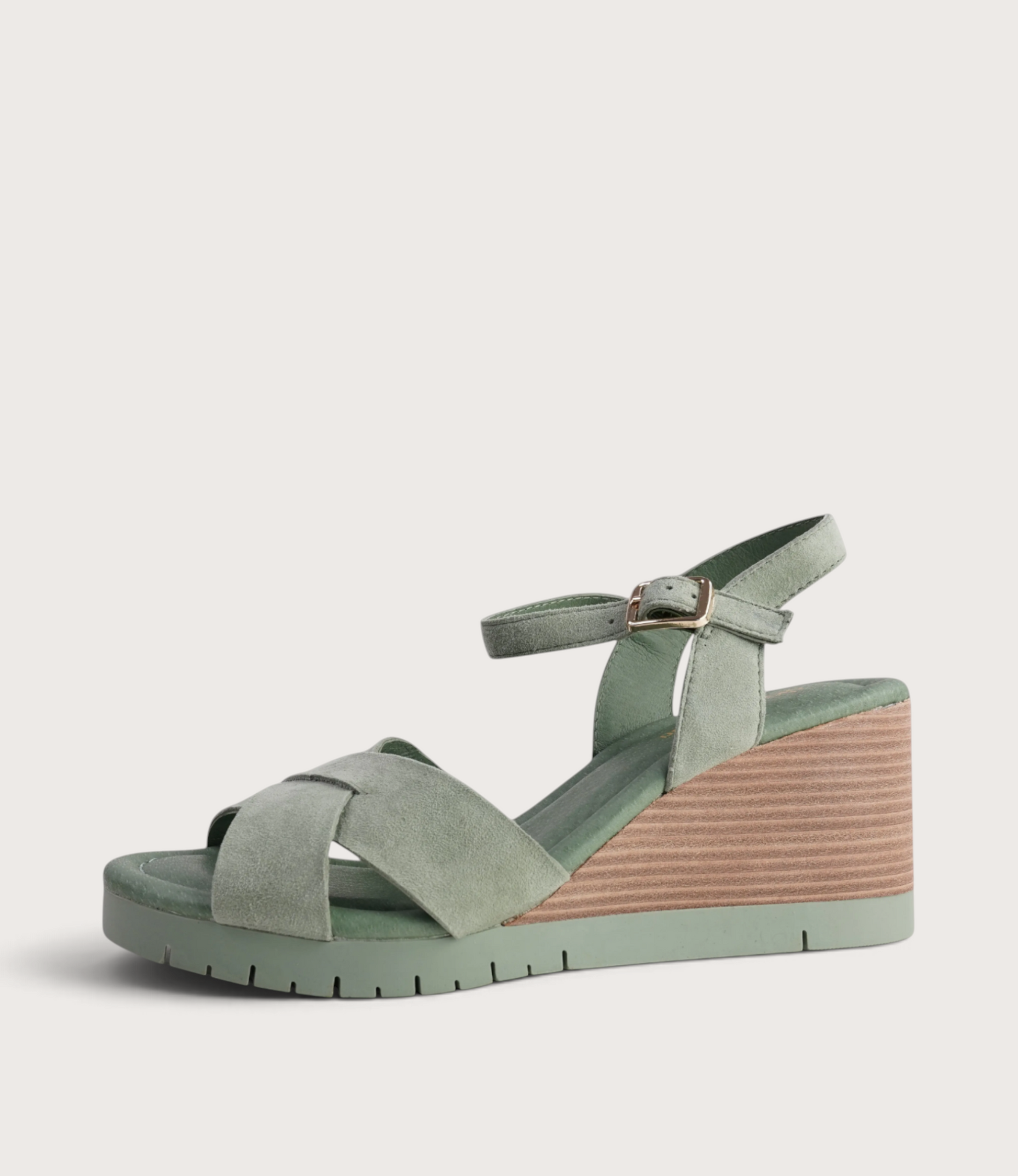 Tylar Sage Suede Wedges
