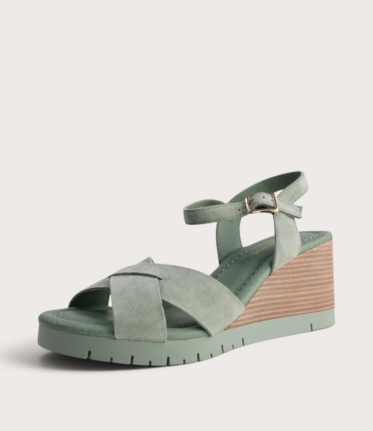 Tylar Sage Suede Wedges