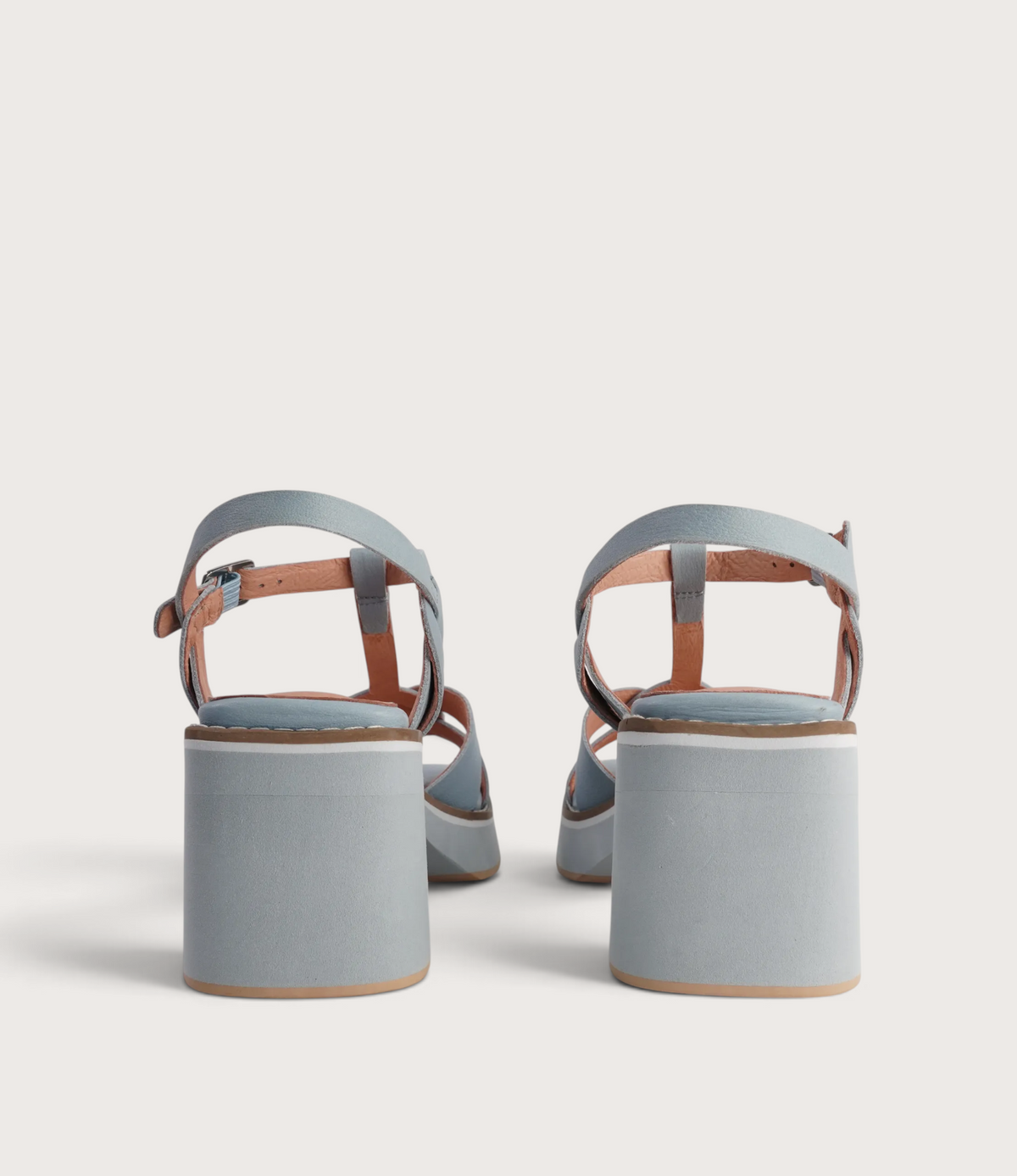 Jerseys Denim Leather Heels