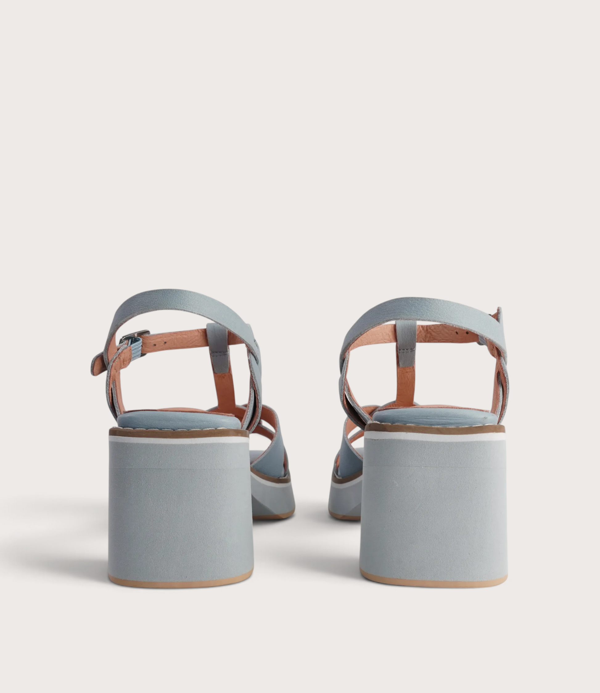 Jerseys Denim Leather Heels