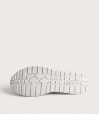 Gabby 01 White Silver Leather Sneakers