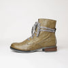 Sanja 18 Olive Leather Ankle Boots