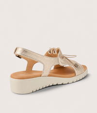 Malika Beige/ Gold Wash/ Almond Sandals