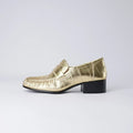 Jones Gold Strip Leather Loafers