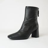 Ag-23535 Black Leather Ankle Boots, NEO - Shouz