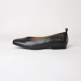 Mirri Black Leather Ballet Flats - NU BY NEO | Shouz