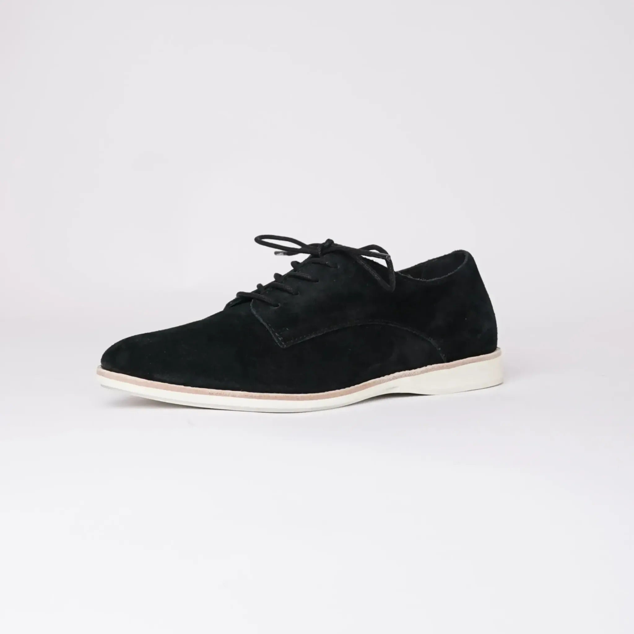 Black suede derby shoes deals