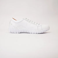 Bibi White Leather Sneakers