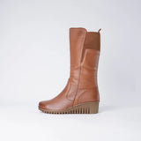 Foam Coconut Leather Knee High Boots, SALA - Shouz