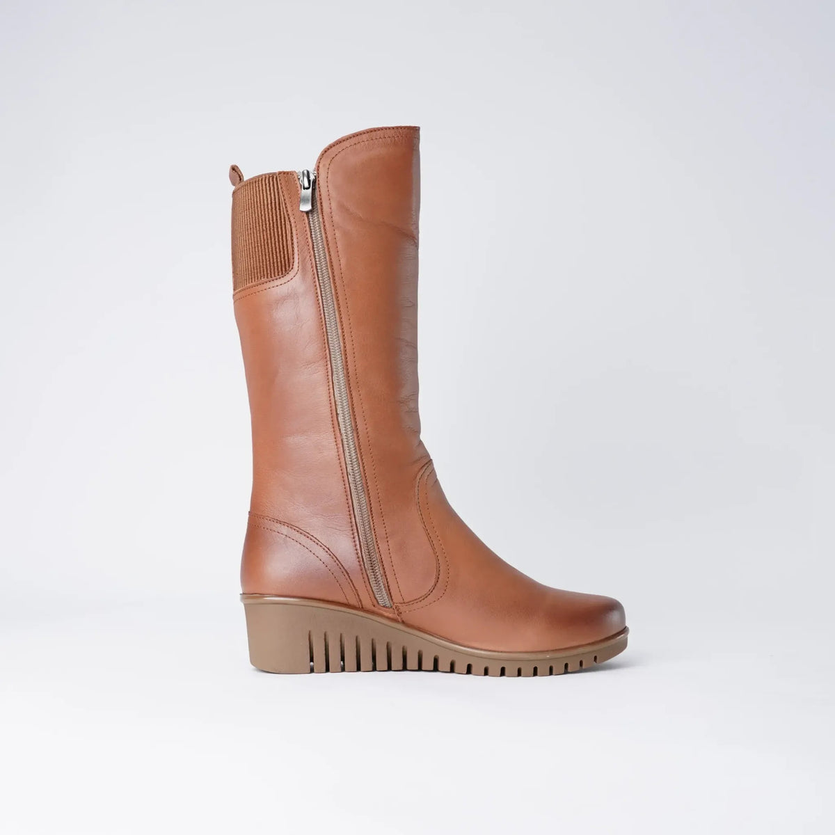 Foam Coconut Leather Knee High Boots, SALA - Shouz