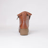 Forest Coconut Leather Ankle Boots