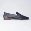 Joanne Navy Leather Loafers, SALA - Shouz