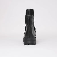 Peanut Black Leather Ankle Boots, SALA - Shouz