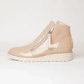 Ohmy Cafe Patent Ankle Boots