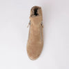 Opal Light Choc Suede /Ocelot Fur Ankle Boots
